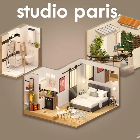 Terrasse Privee 5 Min To Eiffel Tower 아파트